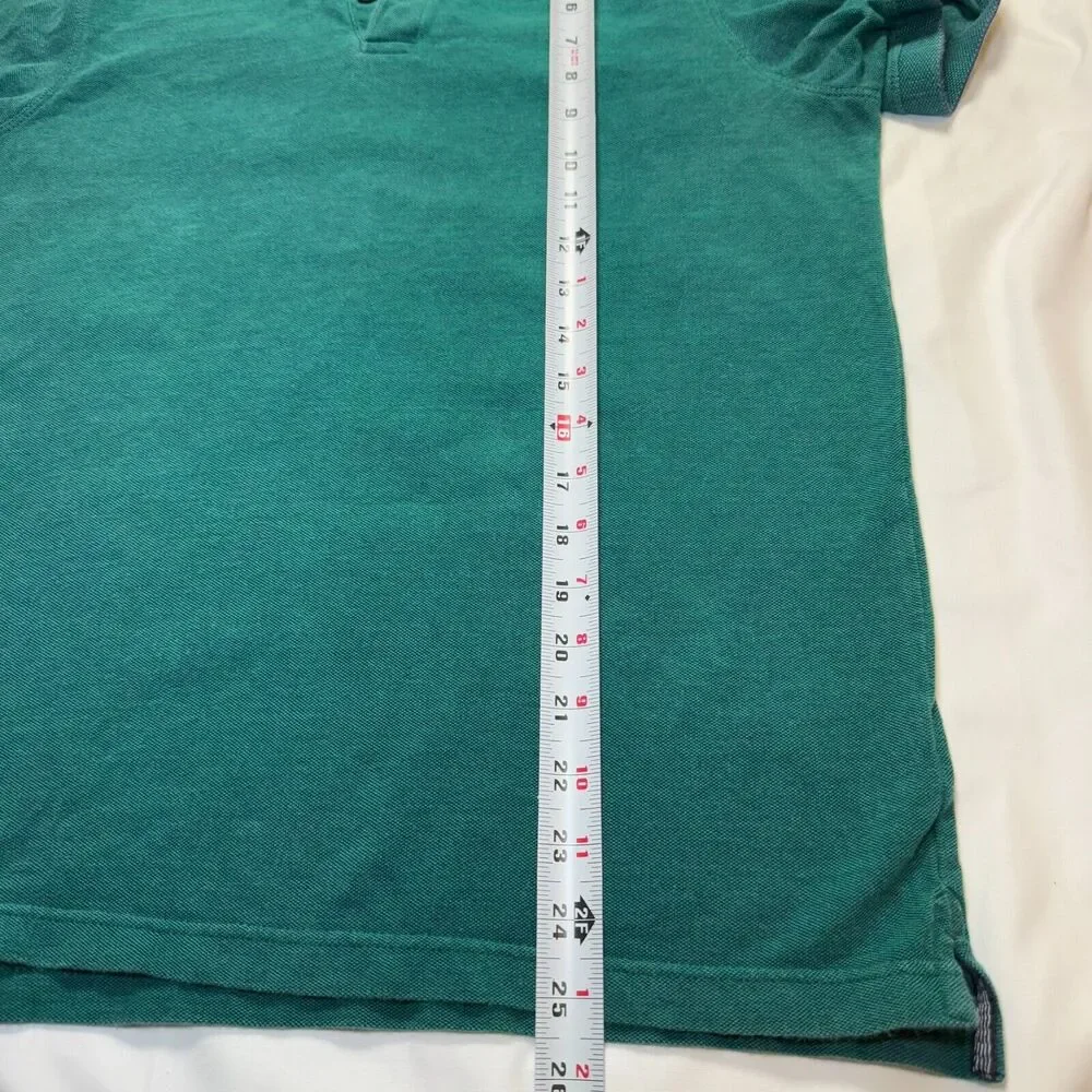 Banana Republic‎ Shirt Mens Medium Green Short Sleeve Polo Casual